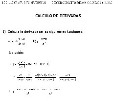 Cálculo de Derivadas